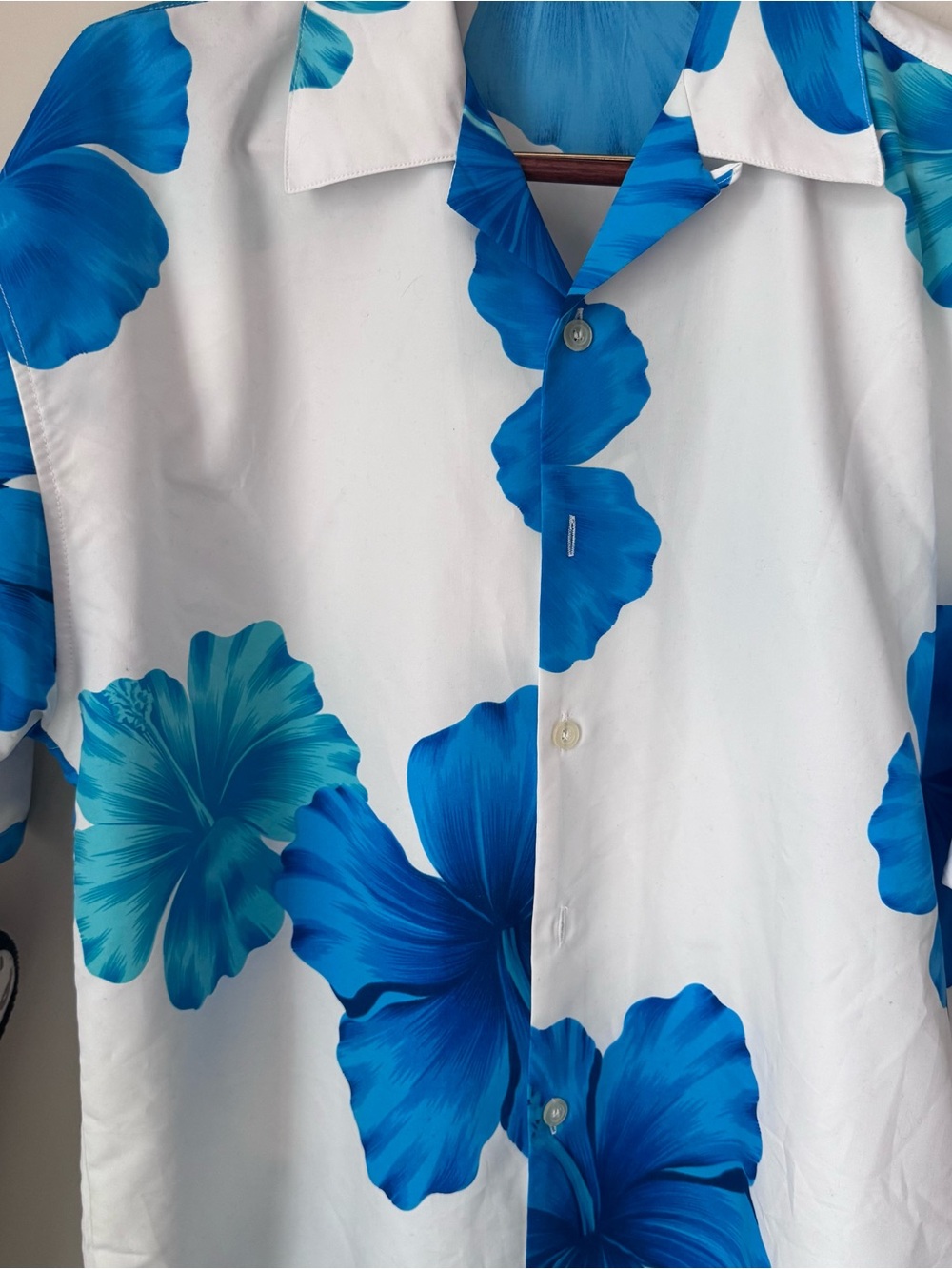 Blue-i Men's Hawaiian-style Button Up Shirt